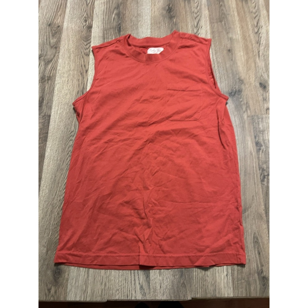 Turtle Bay New York Shirt, Men's Size Medium, Orange, Pullover, Sleeveless